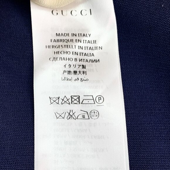 Gucci Color-Block Lace-Up Bordered Round Neck Sleeveless Silk Dress - Picture 6 of 8